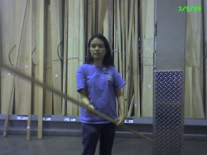 wielding wood