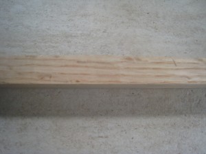 the side grain, also quite straight